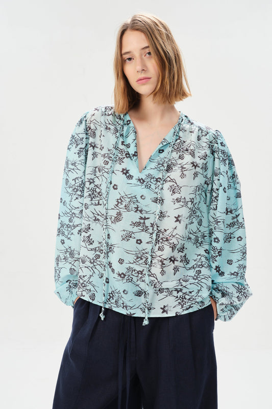 Forest Violet Blouse
